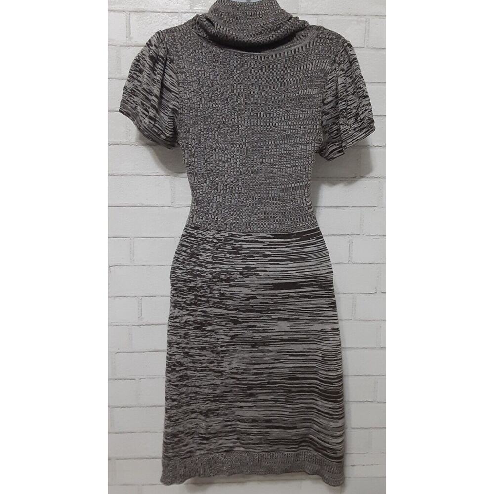 Sequin Hearts Sweater Dress Juniors' Girls Ladies L Short Sleeve Brown Cowl Neck - Picture 4 of 5